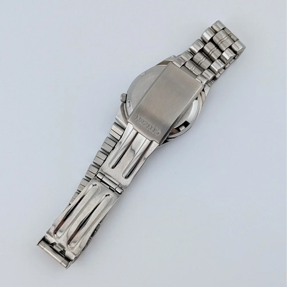 Rare Vintage Citizen Eagle 7 Automatic 21 Jewels Geometric Dial Day Date 8200